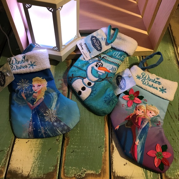 Disney Other - SALE Disney Frozen Mini Stocking Ornaments 3pc set